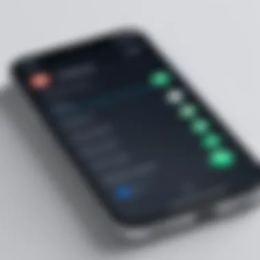 Ad Settings on iPhone User interface showing ad settings on an iPhone