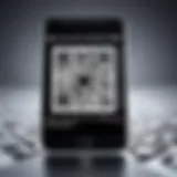 QR code displayed on a smartphone screen