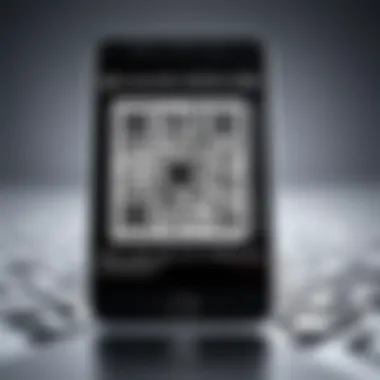 QR code displayed on a smartphone screen