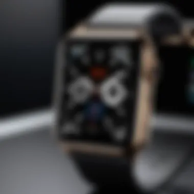Custom Watch Face on Apple Watch Elegant Apple Watch displaying a custom watch face