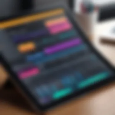 Music editing tools and features showcased on an iPad