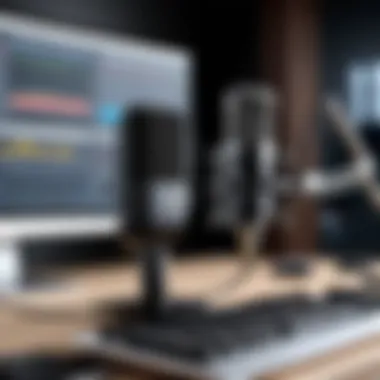 Setting Up for Quality Recording Professional microphone setup for high-quality voice recording