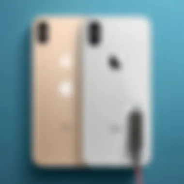 Before and After Cleaning Before and after comparison of a clean iPhone charging port