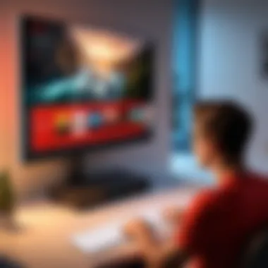 Enhancing the Netflix Experience with Fast Internet User enjoying Netflix
