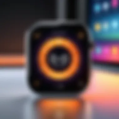 Innovative Alarm Clock App Interface A smartphone displaying a vibrant alarm clock app interface