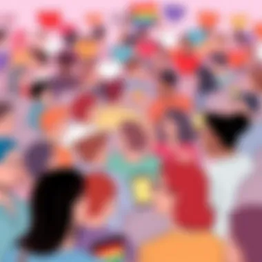 A vibrant community of users engaged in online dating