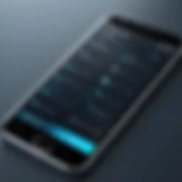 User navigating through a phone number management application on a smartphone