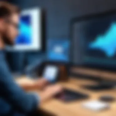 Content Creation with Video Capture Tools Professional content creator using video capture tools for streaming