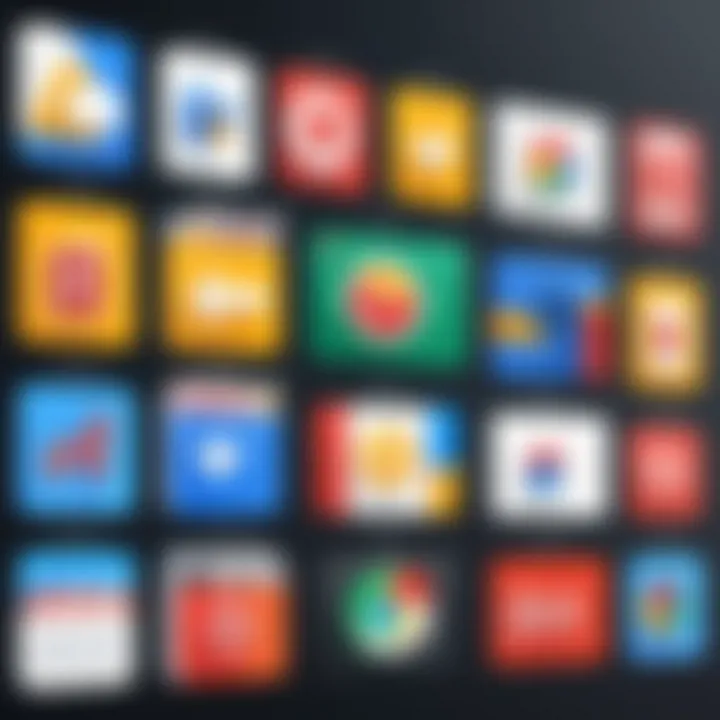 A vibrant illustration showcasing various Chrome extension icons related to movie watching.