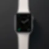 Minimalist wallpaper design for Apple Watch