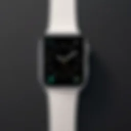 Minimalist wallpaper design for Apple Watch