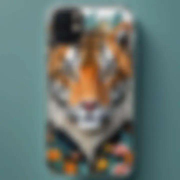 A whimsical animal-themed iPhone 12 Pro Max case showcasing fun designs