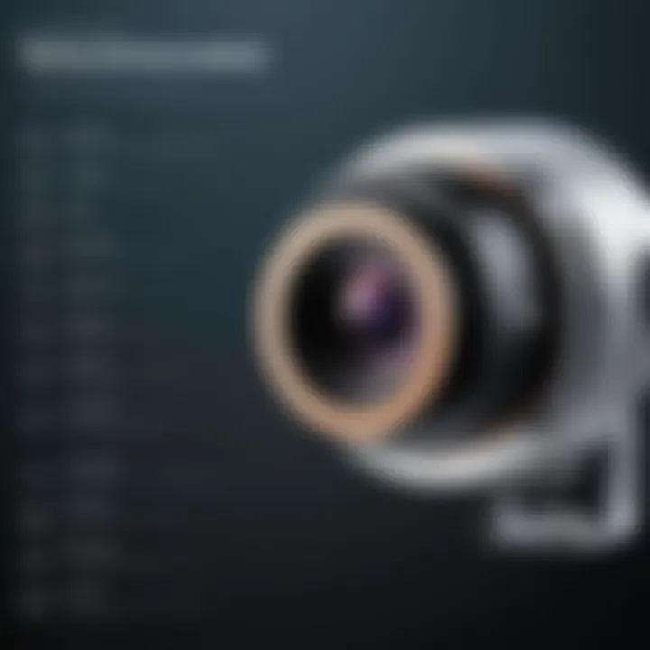 Comparison chart highlighting advantages of downloadable webcams