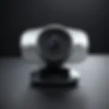 A modern downloadable webcam showcasing its sleek design