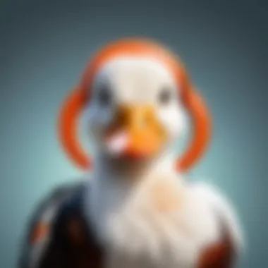 DuckDuckGo Logo DuckDuckGo logo showcasing its commitment to privacy