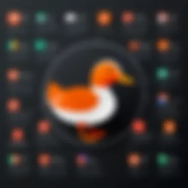 DuckDuckGo Features Infographic Infographic detailing DuckDuckGo's features and benefits