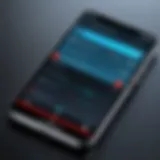 Smartphone displaying call recording app interface