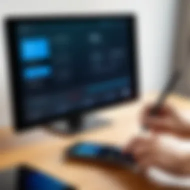 Troubleshooting Universal TV Remote Apps A user troubleshooting a universal TV remote application on a tablet