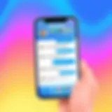 User interface of Facebook Messenger showcasing conversation layout