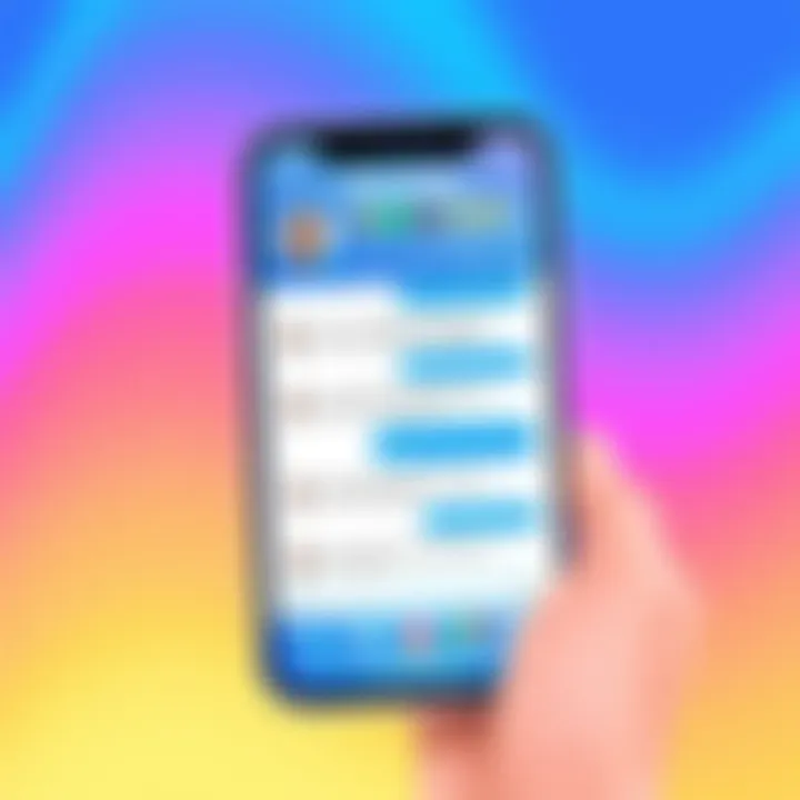 User Interface of Facebook Messenger User interface of Facebook Messenger showcasing conversation layout