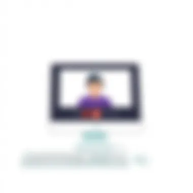 User interface of FaceTime on PC