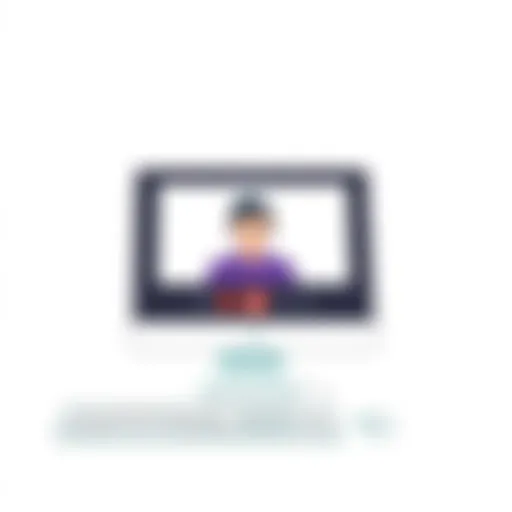 User interface of FaceTime on PC