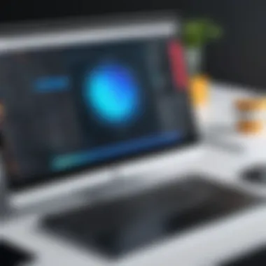 Effective Screen Capture Application in Use Screen capture application being used on a desktop