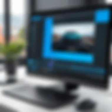 Webcam Software Interface Overview A sleek interface of webcam software on a PC