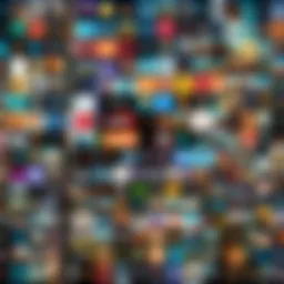 A vibrant collage of various game genres