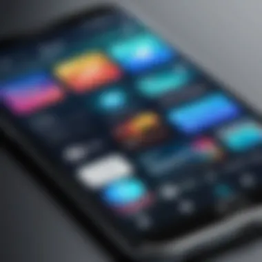 Close-up of a smartphone displaying a music discovery feature