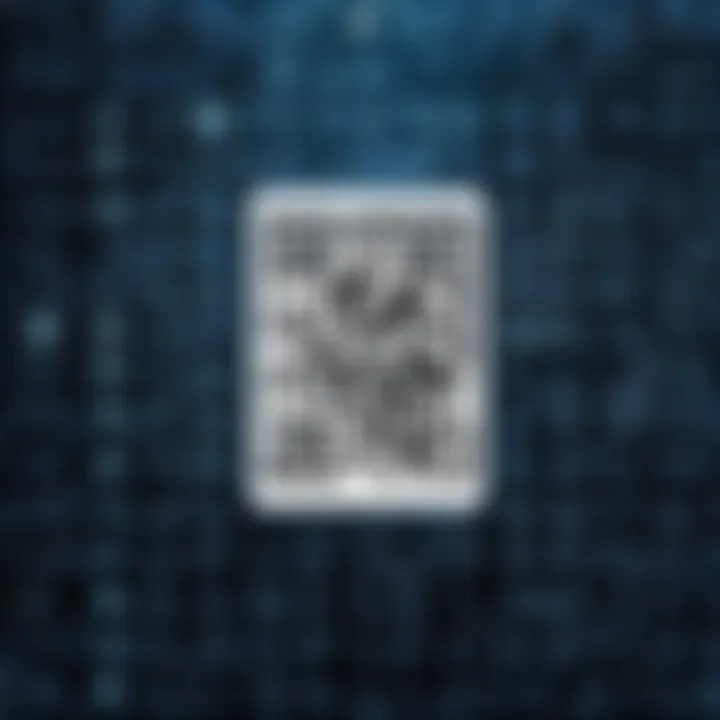 Various QR codes in a digital format