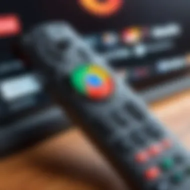 User interface of Google Chrome on Amazon Firestick