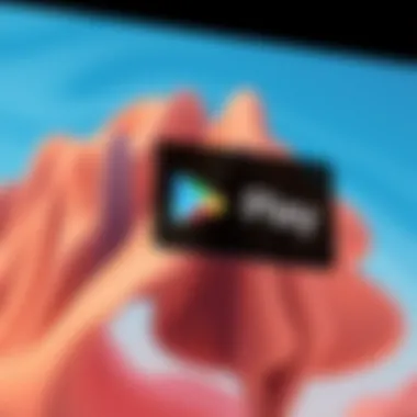 User interface of Google Play Store on Windows