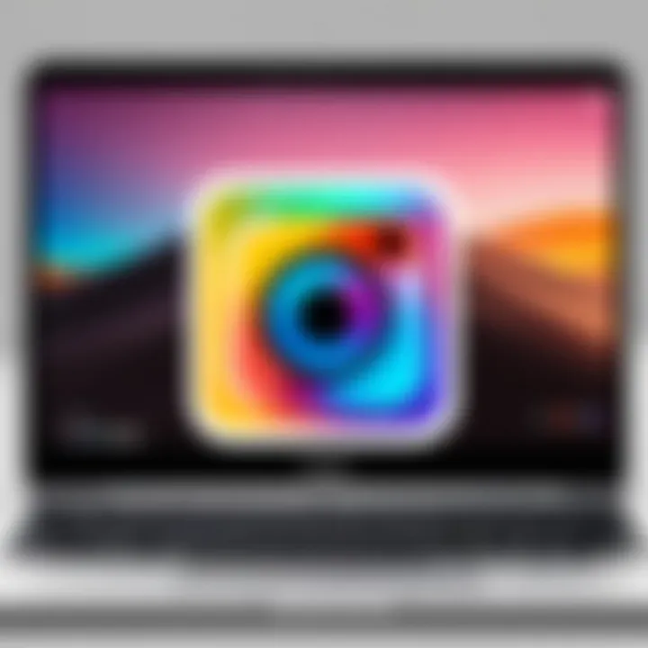 Screenshot of Instagram interface on Chromebook