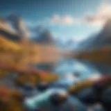 A stunning iOS live wallpaper showcasing a serene landscape in motion