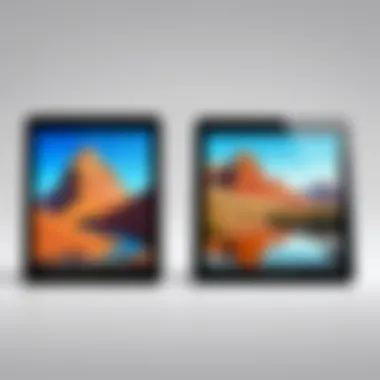 A side-by-side comparison of different iPad art programs showcasing their features.