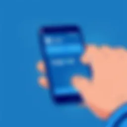 User accessing LogMeIn on an Android device