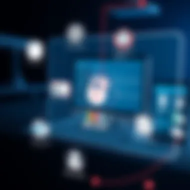 Security Features of Microsoft 365 Web Visual representation of security features in Microsoft 365 web version