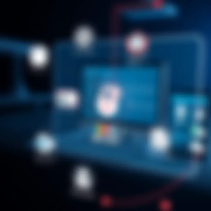 Security Features of Microsoft 365 Web Visual representation of security features in Microsoft 365 web version