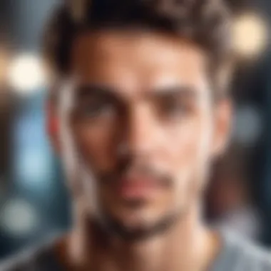 Artistic Representation of Portrait Photography Artistic representation of portrait photography with blurred background