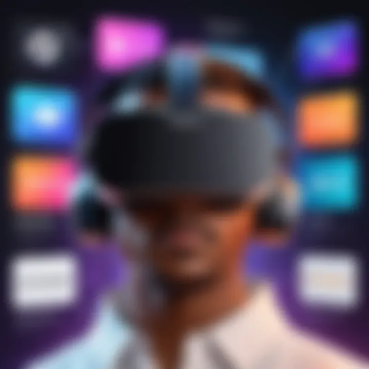 A visual representation of various applications available on SideQuest for Oculus Quest 2.