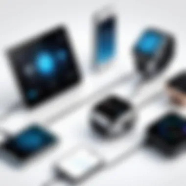 Interconnected Smart Devices with Smart Tizen Illustration of interconnected smart devices powered by Smart Tizen