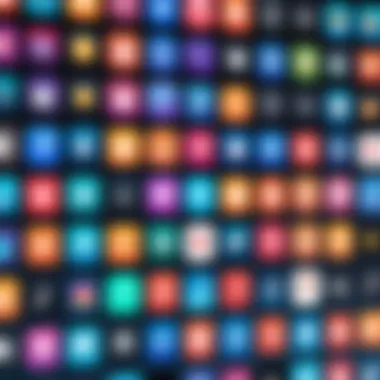 Diverse Range of Music Apps A vibrant collection of various song producer app logos on a colorful background