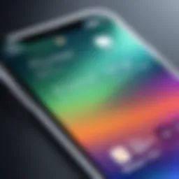 User interface showcasing an app for blurring backgrounds on iPhone