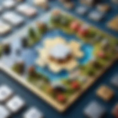 A captivating puzzle layout from a strategy find game filled with hidden objects and clues