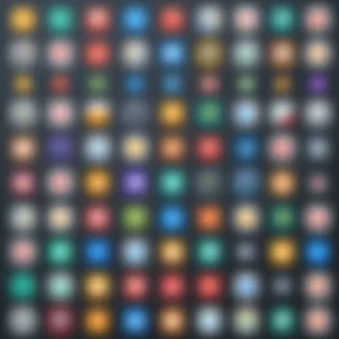 Diverse Styles in Android Icon Packs A collection of elegant Android icons showcasing diverse styles