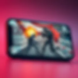 Dynamic gameplay scene from Warzone on iPhone