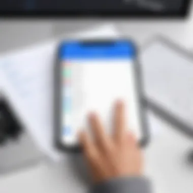 Mastering Time Management A person organizing their schedule using a reminder app