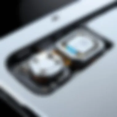 Innovative Hinge Mechanism of Samsung Galaxy FlipZ Close-up of the Samsung Galaxy FlipZ hinge mechanism