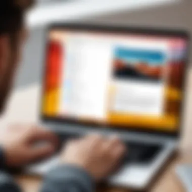 User Engagement with Typing Applications User engaging with a typing app on a Chromebook
